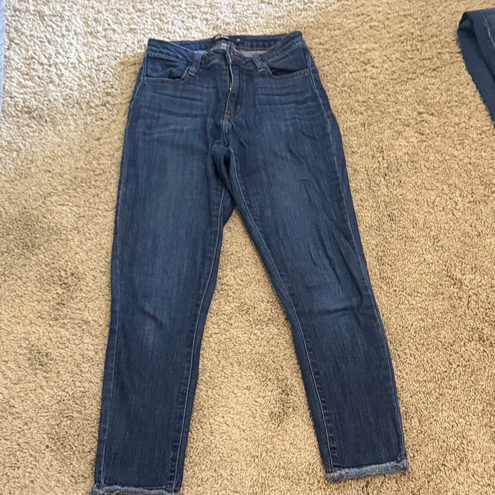 Just Black Dark Blue Ankle Jeans